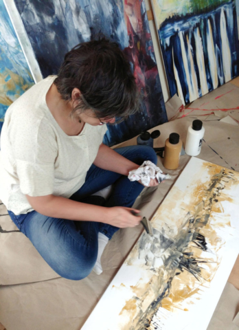 Valeire Page in her studio