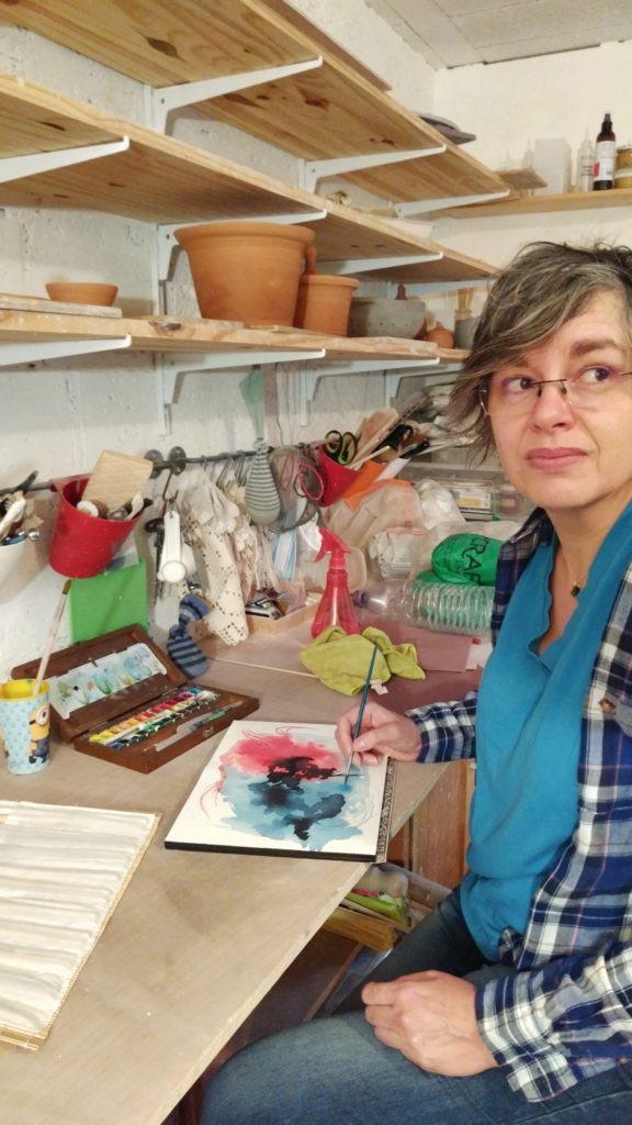 Valeire Page in her studio